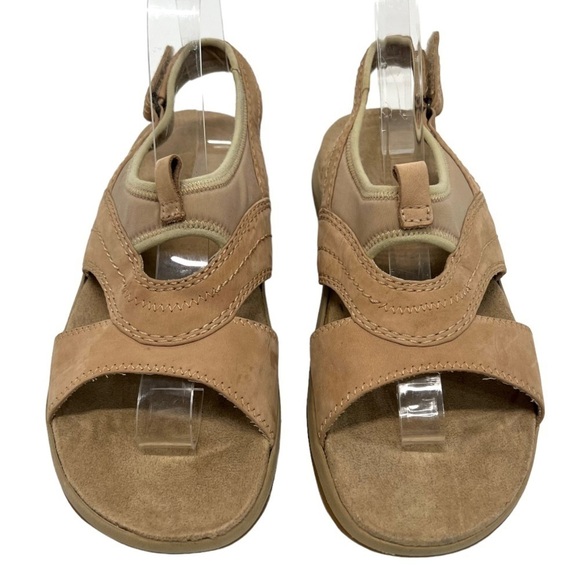 Easy Spirit Evio Tan Suede Casual Comfort Sandals Women’s 7.5 - Picture 3 of 12
